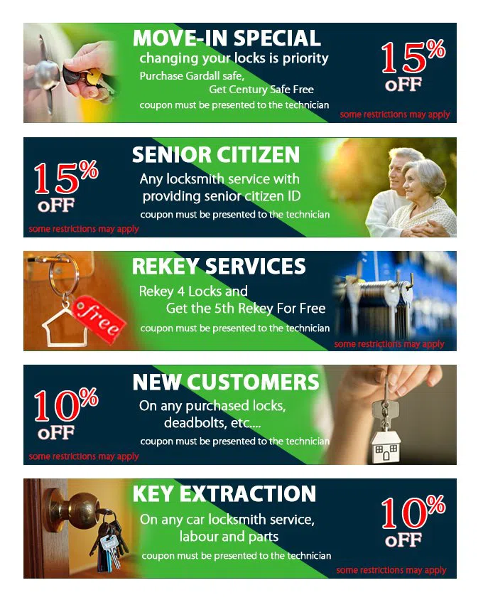 Fort Lauderdale Community Locksmith Fort Lauderdale, FL 954-281-3391 - coupon20-set-five